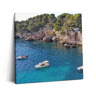 Obraz z fotografie na plátně 60x60 cm Krajina na Cap d'Antibes