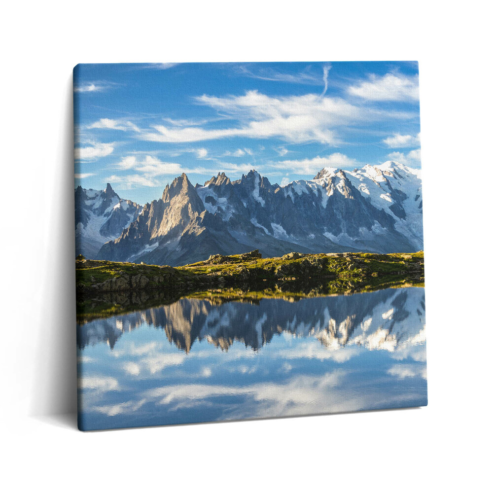 Obraz canvas 60x60 cm Francouzské Alpy v údolí Chamonix