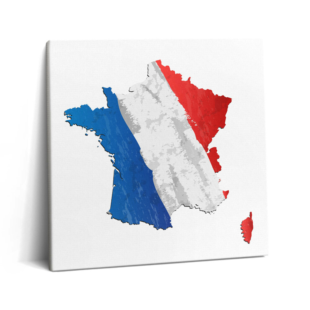 Obraz z fotografie na plátně 60x60 cm Francouzská vlajka