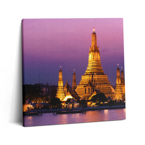 Obraz canvas 60x60 cm Chrám v thajském Bangkoku
