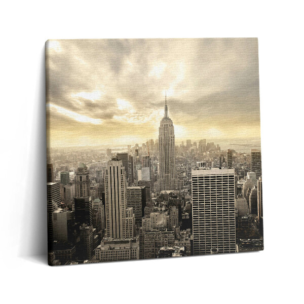 Obraz z fotografie na plátně 60x60 cm Panorama Empire State Building