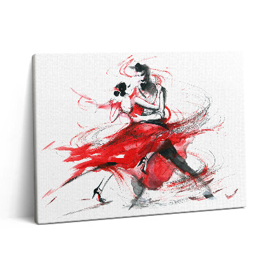Obraz na plátně 80x60 cm Abstrakt tančícího páru