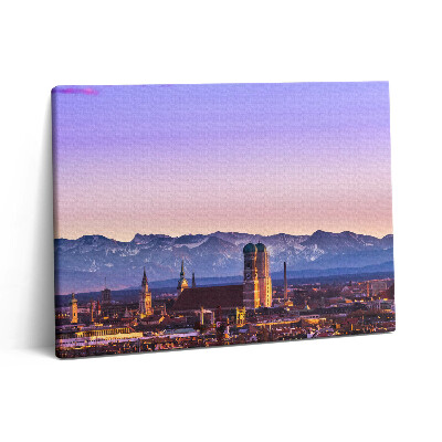 Obraz canvas 80x60 cm Německé Alpy v Mnichově