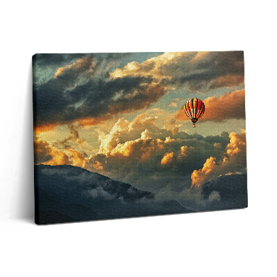 Obraz na plátně 80x60 cm Let balonu mezi mraky