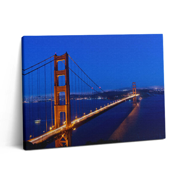 Obraz z fotografie na plátně 80x60 cm Pohled na most Golden Gate