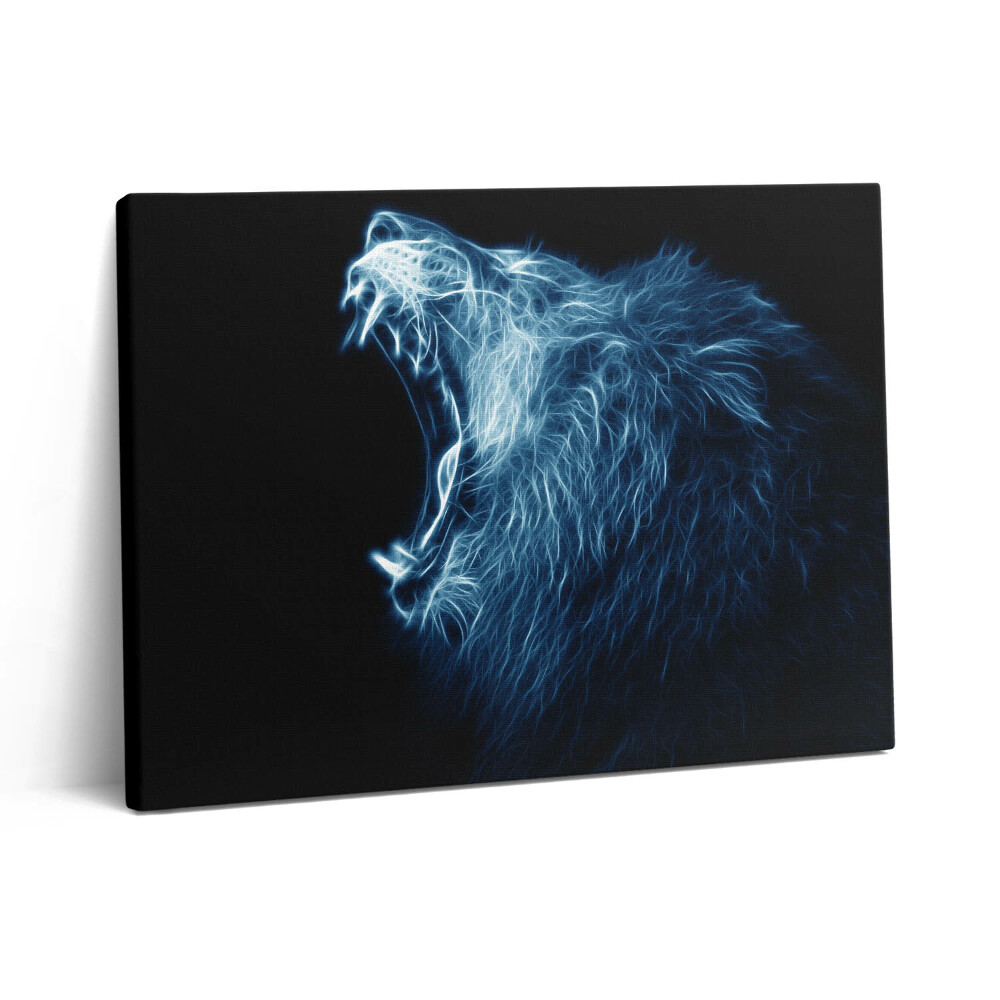 Obraz na plátně 80x60 cm Řeč těla divokého lva