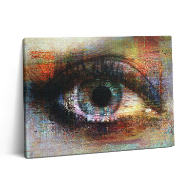 Obraz na plátně 80x60 cm Street art - oko s texturou
