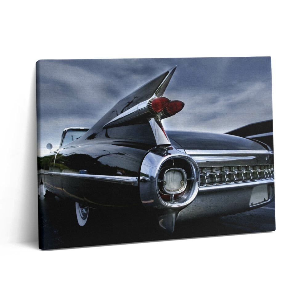 Obraz na plátně 80x60 cm Historický černý vůz Cadillac