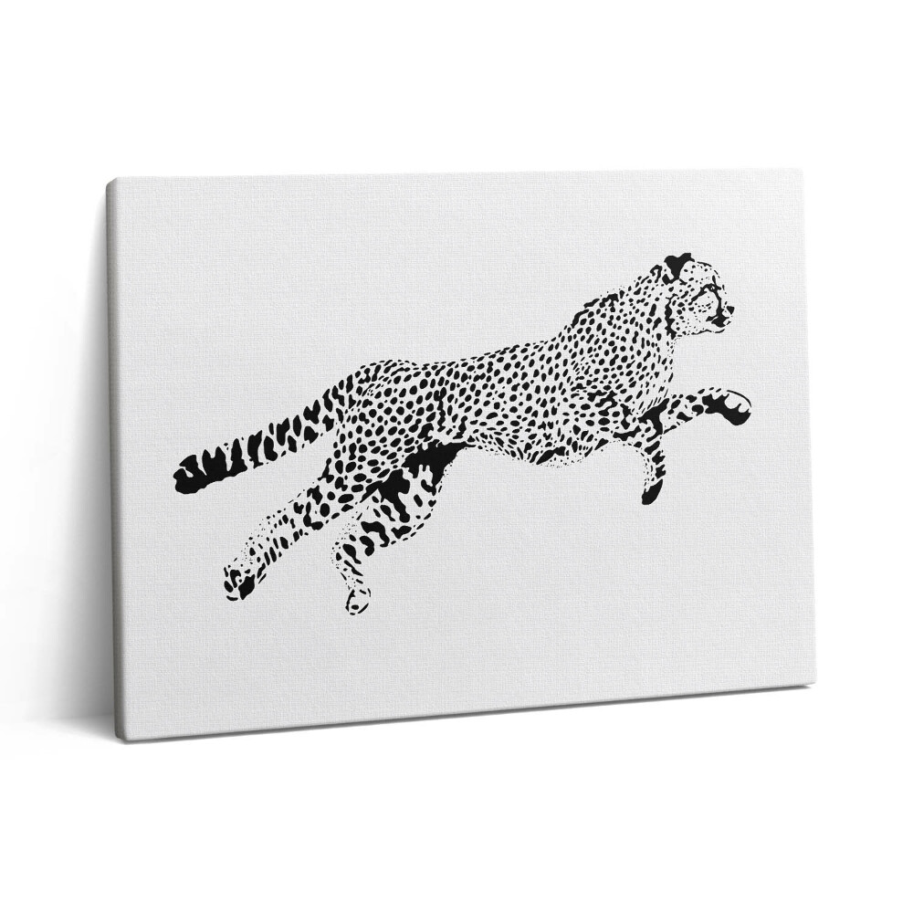 Obraz z fotografie na plátně 80x60 cm Silueta pantera