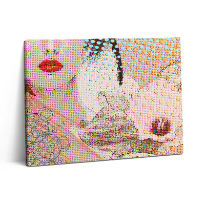 Obraz canvas 80x60 cm Popartová kreslená ilustrace