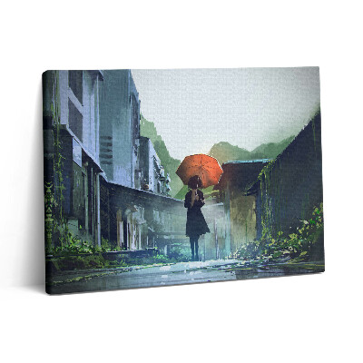 Obraz na plátně 80x60 cm Procházka a anglické počasí