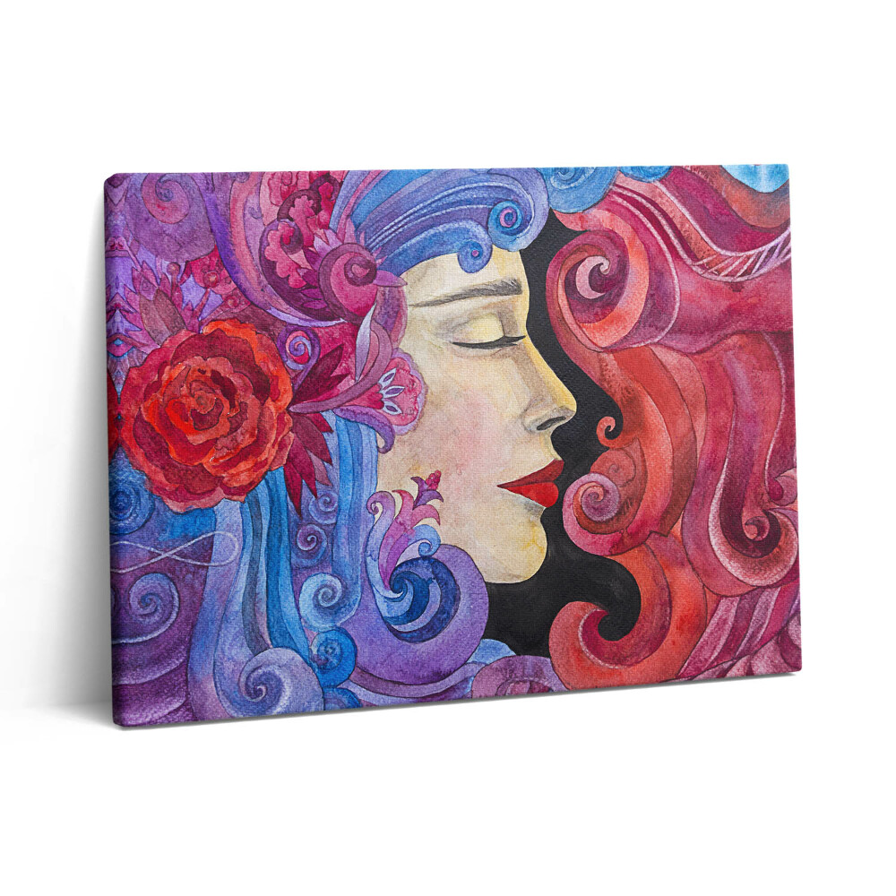 Obraz canvas 80x60 cm Umění - malovaná žena