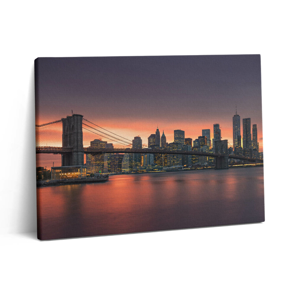 Obraz z fotografie na plátně 80x60 cm East River v New Yorku