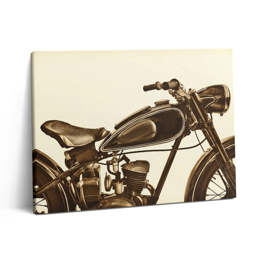 Obraz na plátně 80x60 cm Retro sépie - motorka ve vintage stylu