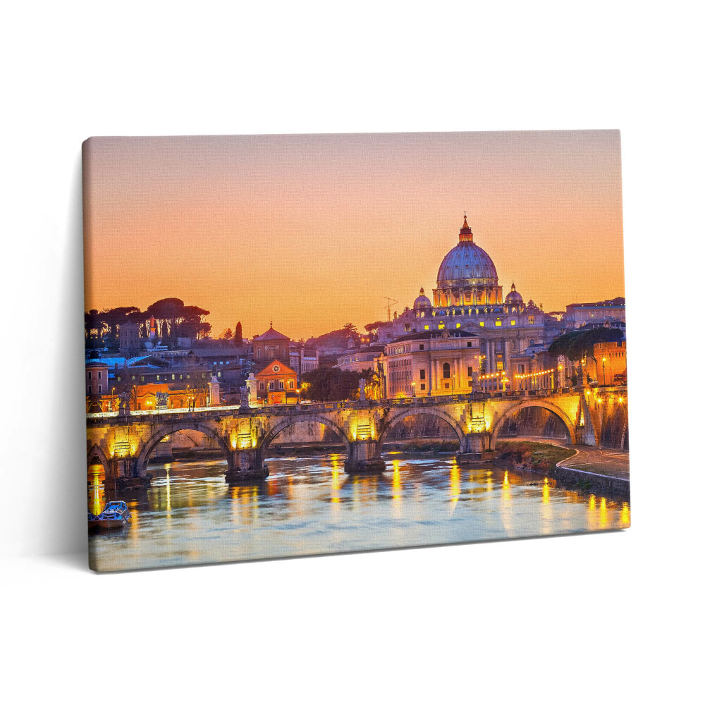 Obraz z fotografie na plátně 80x60 cm Katedrála svatého Petra v Římě