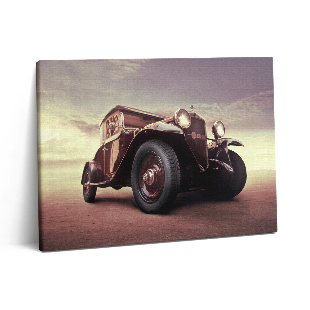 Obraz na plátně 80x60 cm Auto ve stylu vintage