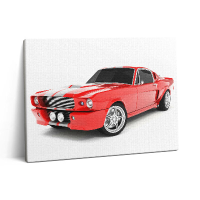 Obraz canvas 80x60 cm Červené sportovní auto