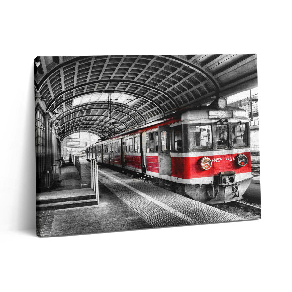 Obraz z fotografie na plátně 80x60 cm Staré železniční nástupiště