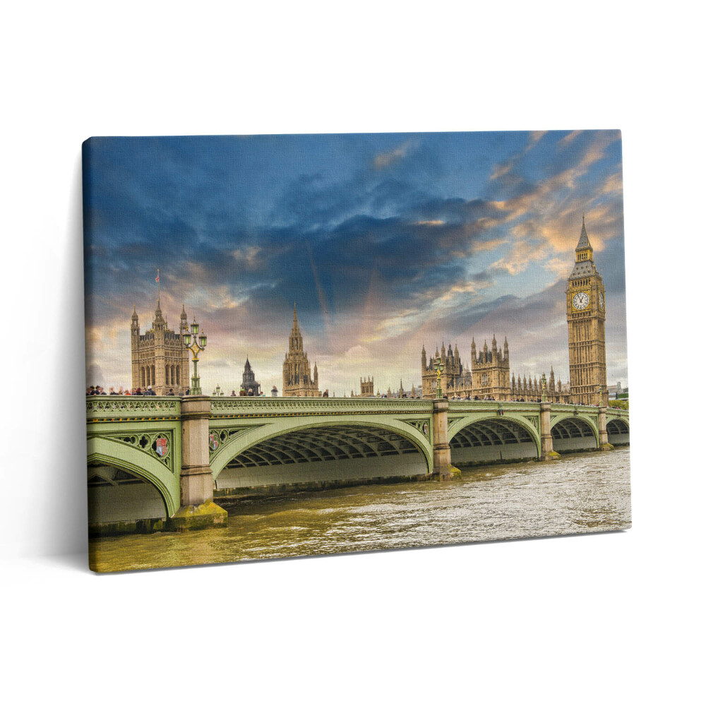 Obraz canvas 80x60 cm Architektonická krajina Londýna