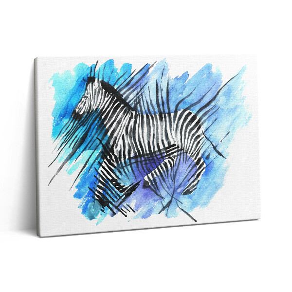 Obraz z fotografie na plátně 80x60 cm Malovaná zebra