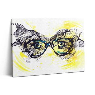 Obraz z fotografie na plátně 80x60 cm Sklenice