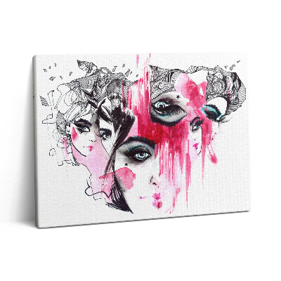 Obraz canvas 80x60 cm Mnoho tváří abstrakce