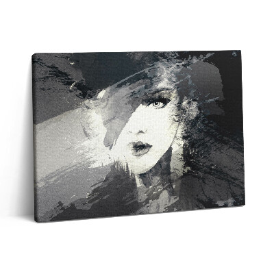 Obraz z fotografie na plátně 80x60 cm Žena ve stylu akvarelu