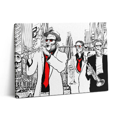 Obraz z fotografie na plátně 80x60 cm jazzová kapela