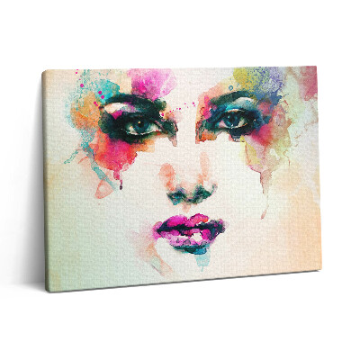 Obraz z fotografie na plátně 80x60 cm Abstraktní tvář ženy