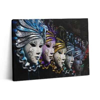 Obraz z fotografie na plátně 80x60 cm Benátské masky