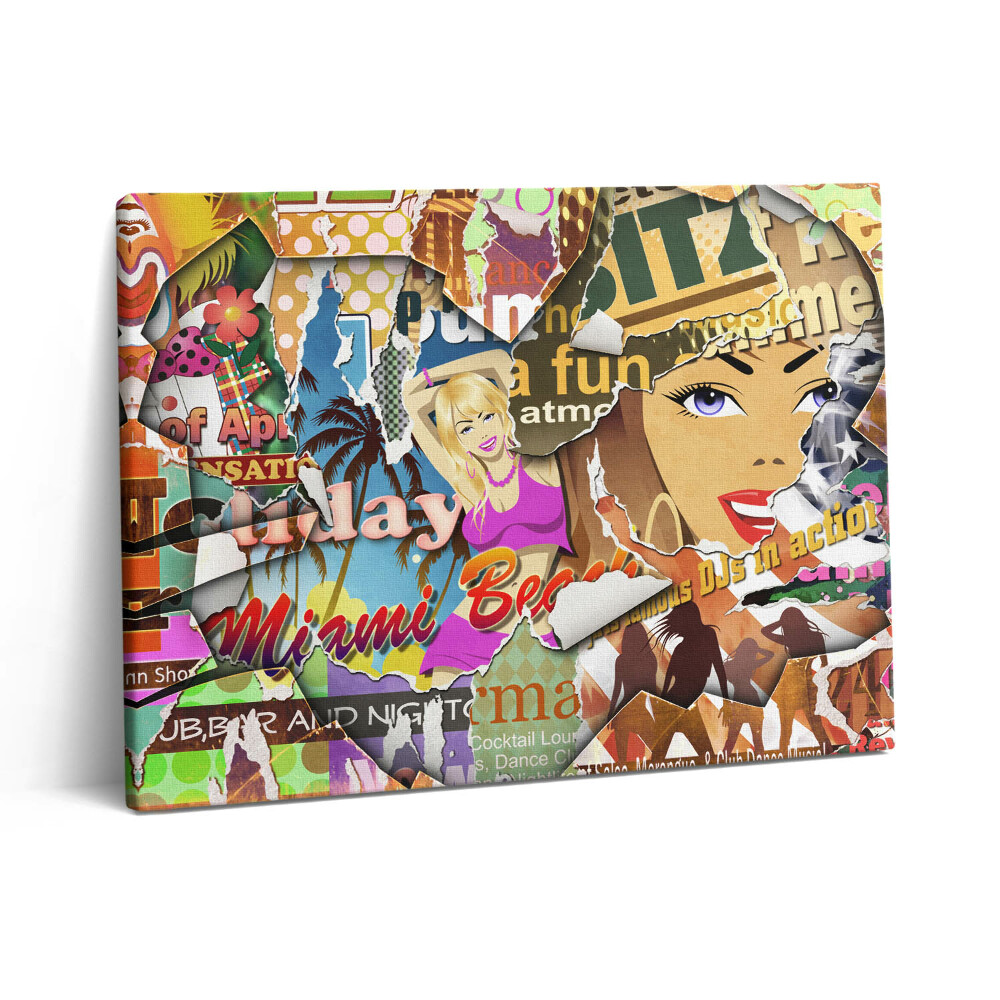 Obraz z fotografie na plátně 80x60 cm Pohlednice z dovolené