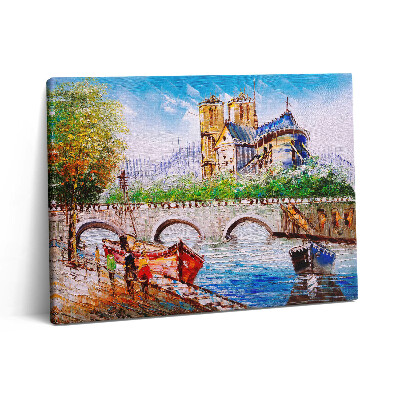 Obraz z fotografie na plátně 80x60 cm Malba lodi