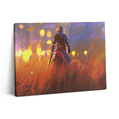 Obraz canvas 80x60 cm Rytíř s mečem