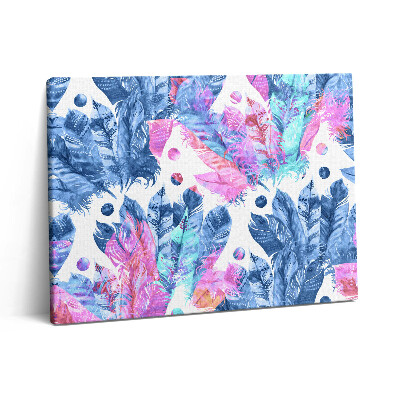 Obraz z fotografie na plátně 80x60 cm Barevné peří