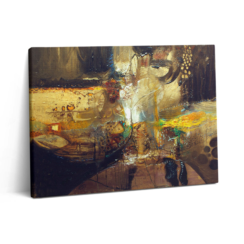 Obraz z fotografie na plátně 80x60 cm Malovaná barevná abstrakce