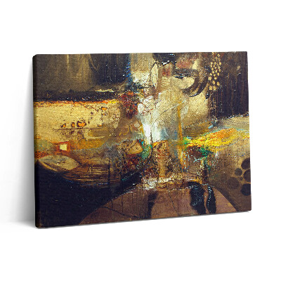 Obraz z fotografie na plátně 80x60 cm Malovaná barevná abstrakce