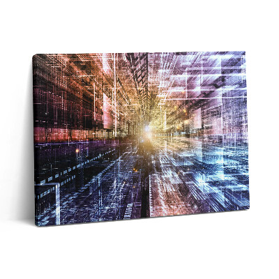 Obraz canvas 80x60 cm Abstraktní vzor světel