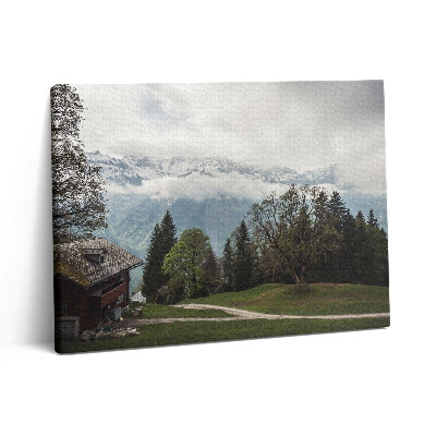 Obraz z fotografie na plátně 80x60 cm Malebný pohled na hory