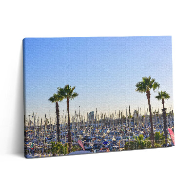 Obraz canvas 80x60 cm Olympijský přístav v Barceloně Katalánsko
