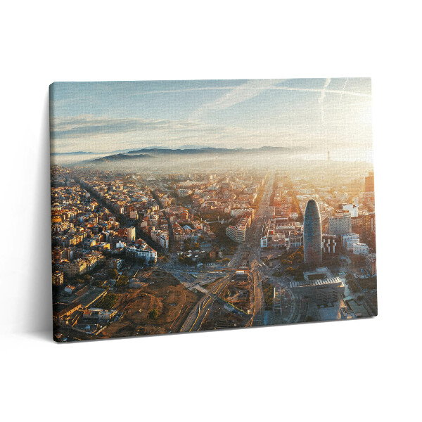 Obraz na plátně 80x60 cm Panorama Barcelony