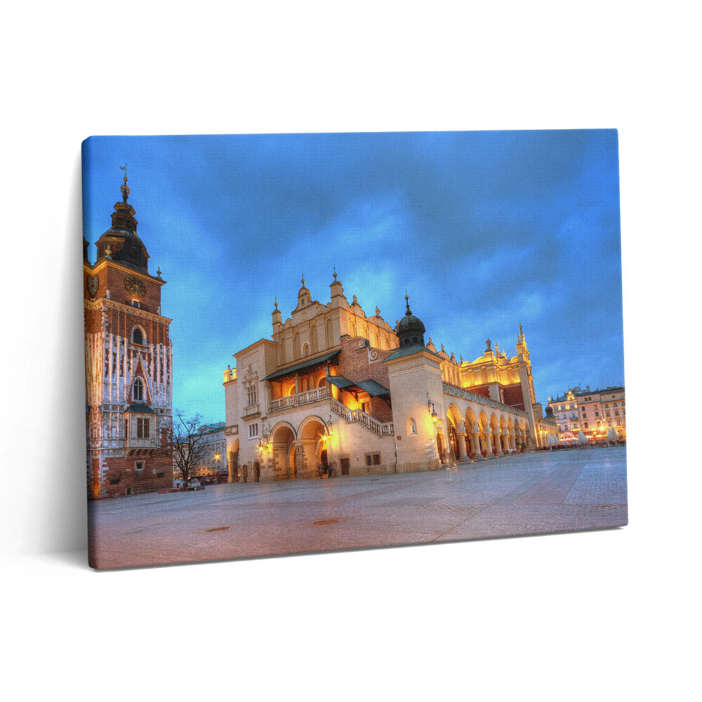 Obraz z fotografie na plátně 80x60 cm Hlavní náměstí v Krakově