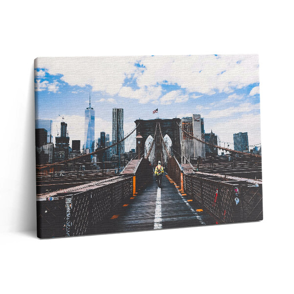 Obraz na plátně 80x60 cm Brooklynský most v New Yorku