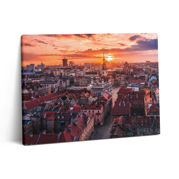 Obraz na plátně 80x60 cm Poznaň - panorama