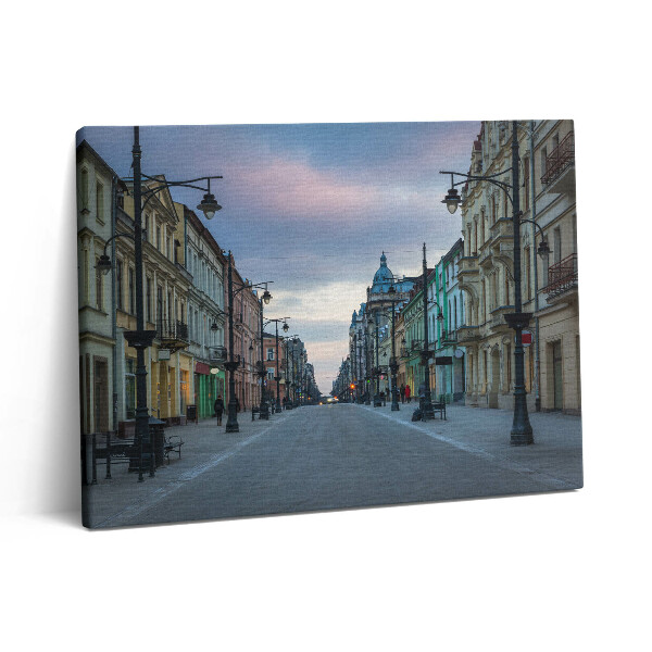 Obraz canvas 80x60 cm Piotrkowska ulice v Lodži