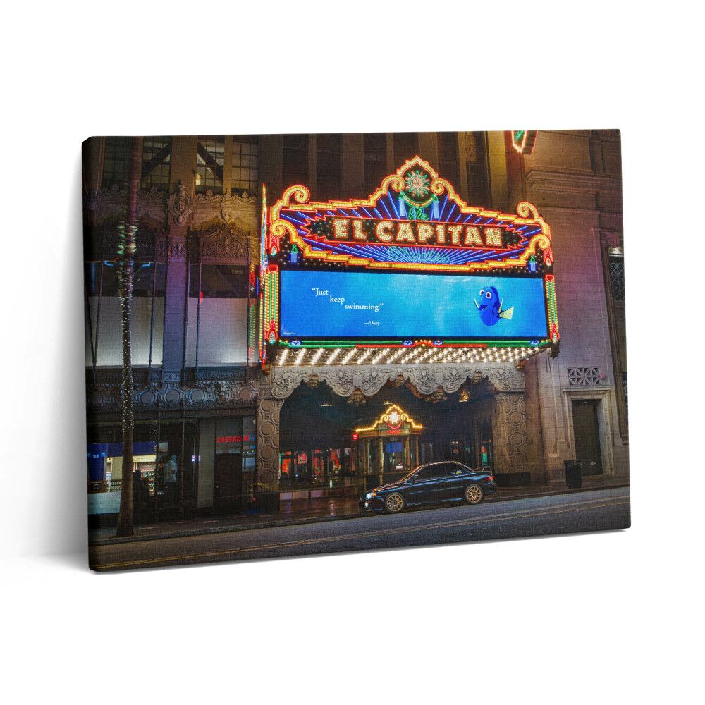 Obraz na plátně 80x60 cm Divadlo Ej Capitan v Los Angeles