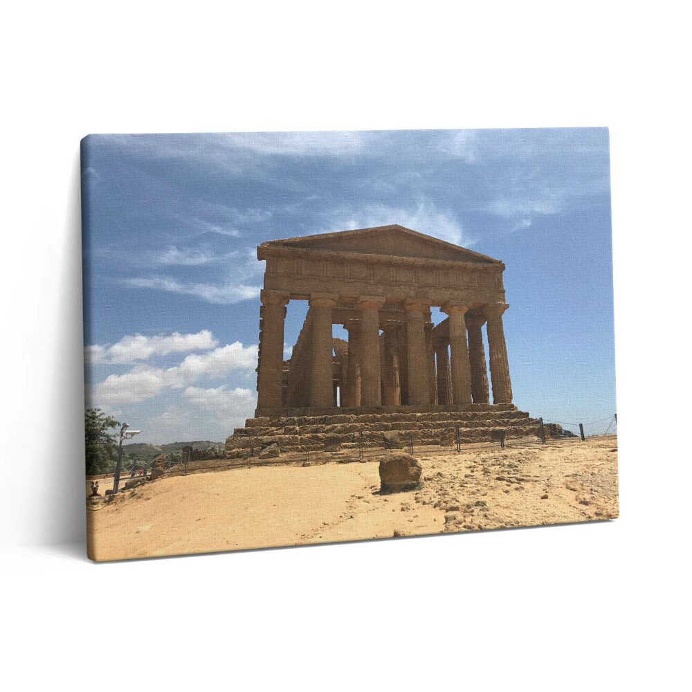 Obraz na plátně 80x60 cm Chrám na Sicílii, Itálie