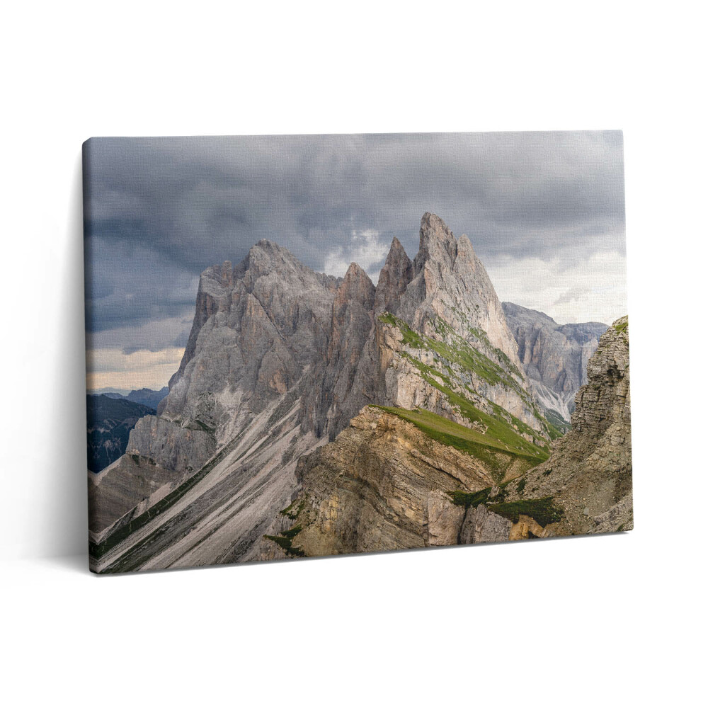 Obraz canvas 80x60 cm Skalisté hory