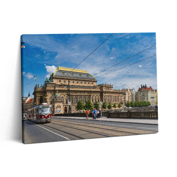 Obraz z fotografie na plátně 80x60 cm Národní divadlo v Praze