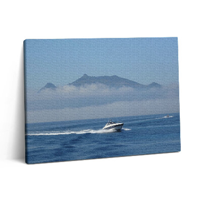 Obraz canvas 80x60 cm Plachetnice na oceánu