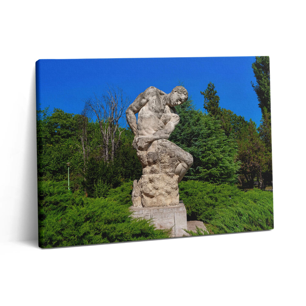 Obraz z fotografie na plátně 80x60 cm Obří socha z Bukurešti